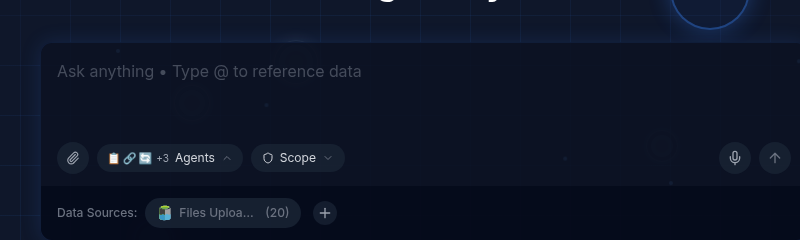 Chat input area