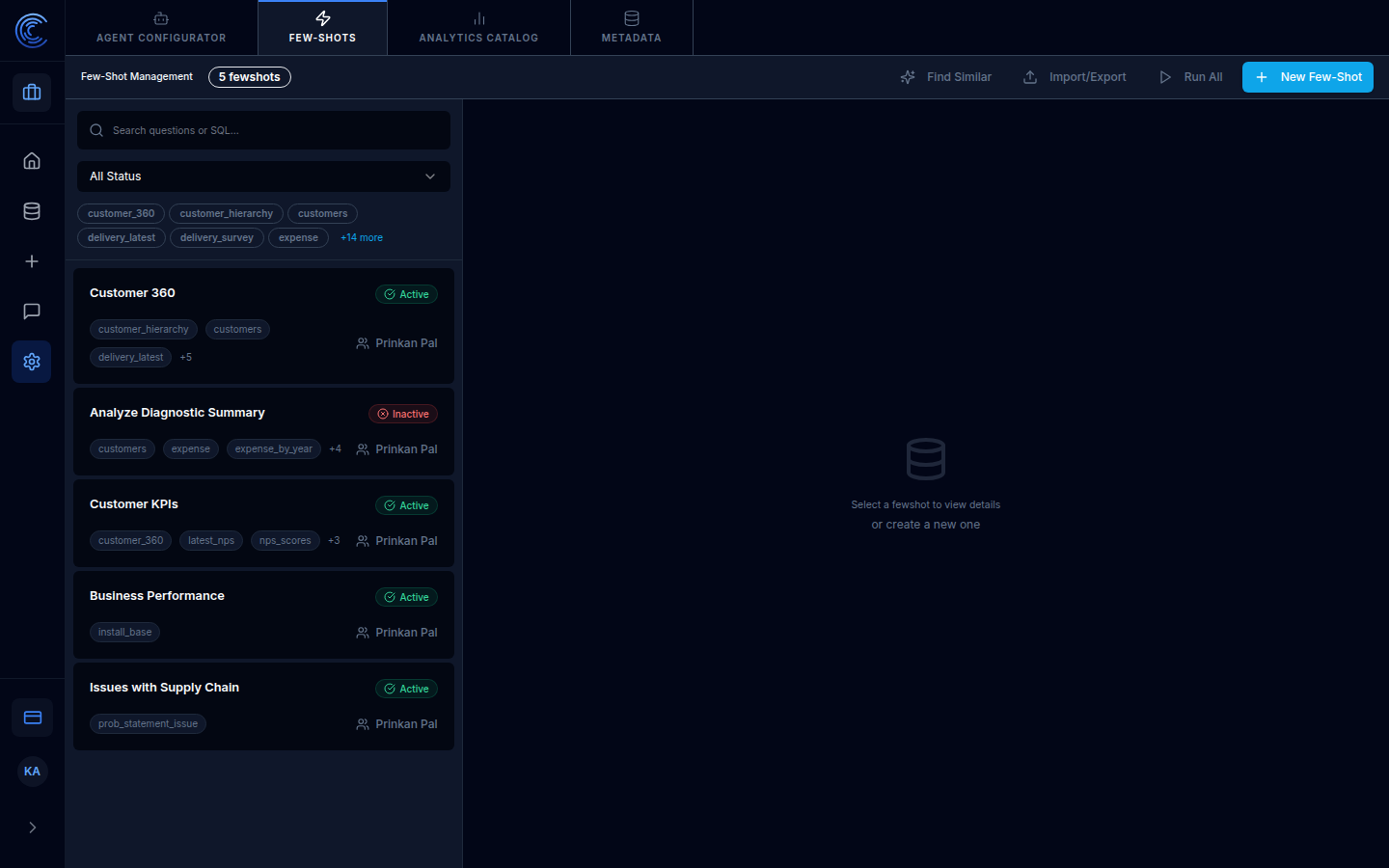 Few-Shots tab