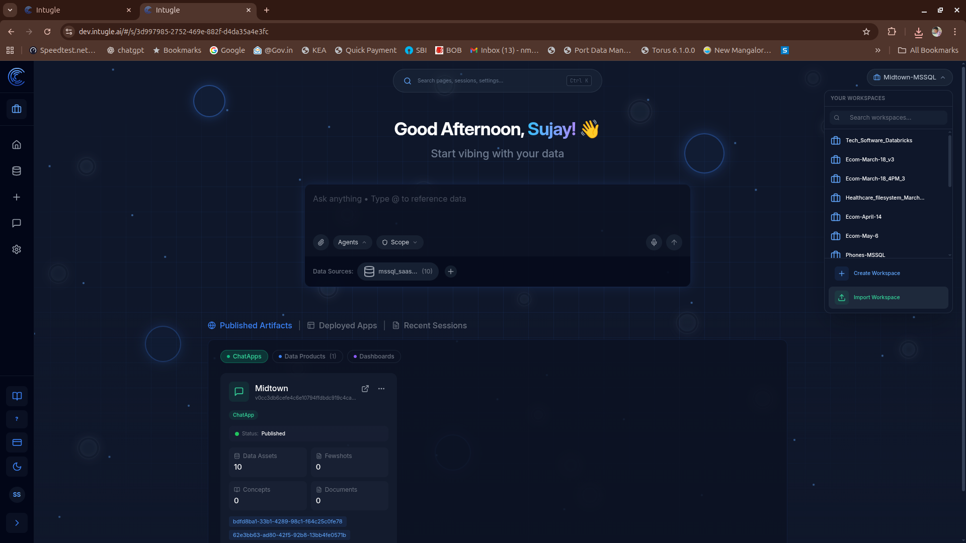 Import Workspace
