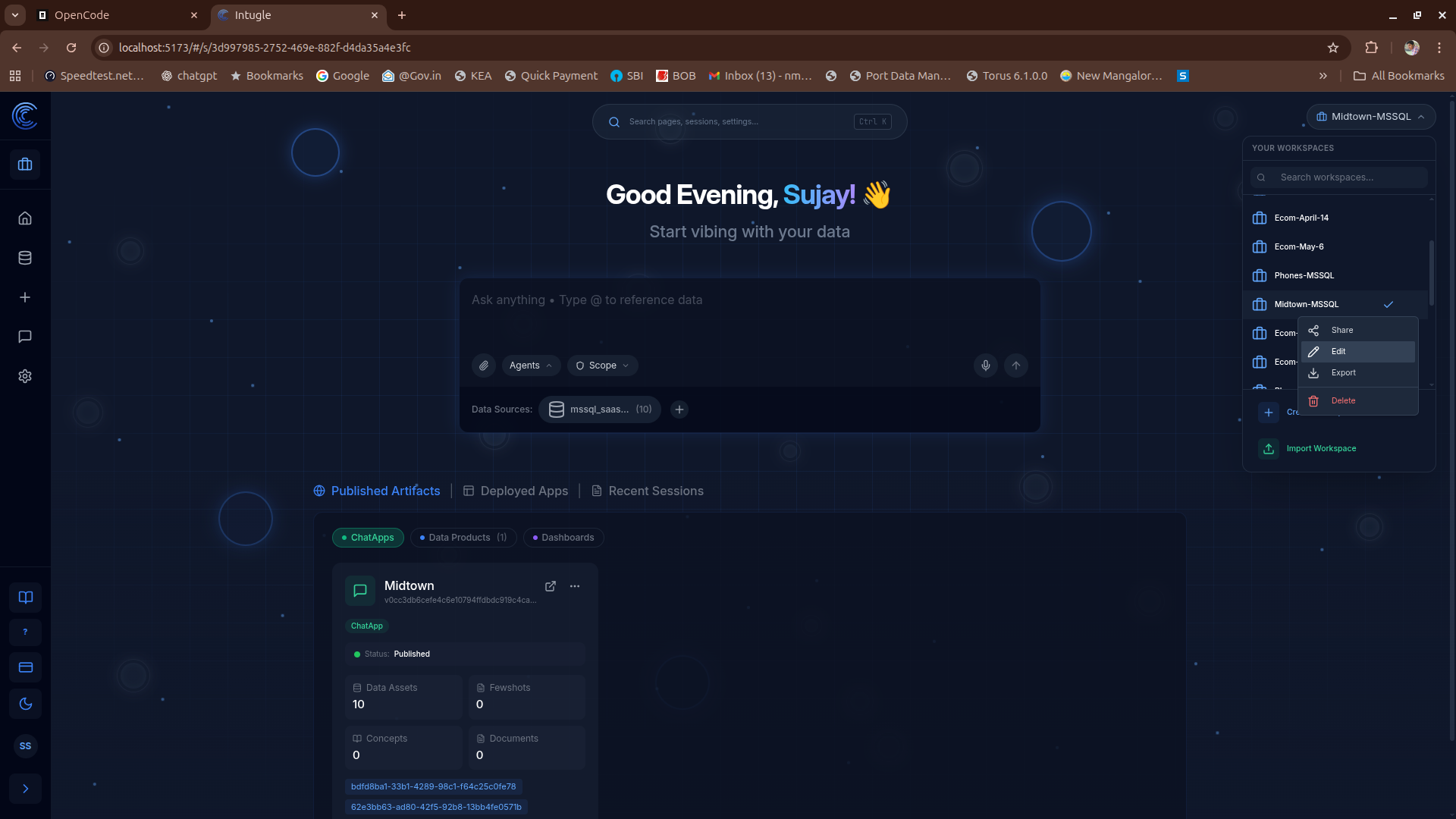 List Workspaces