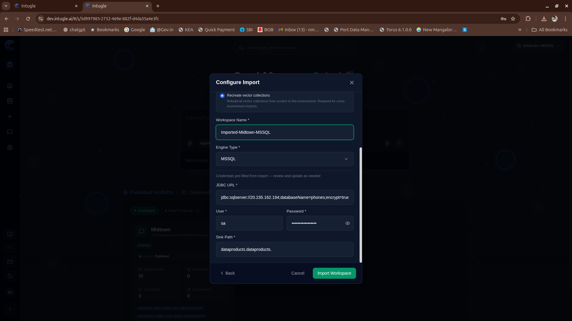 Upload Menu