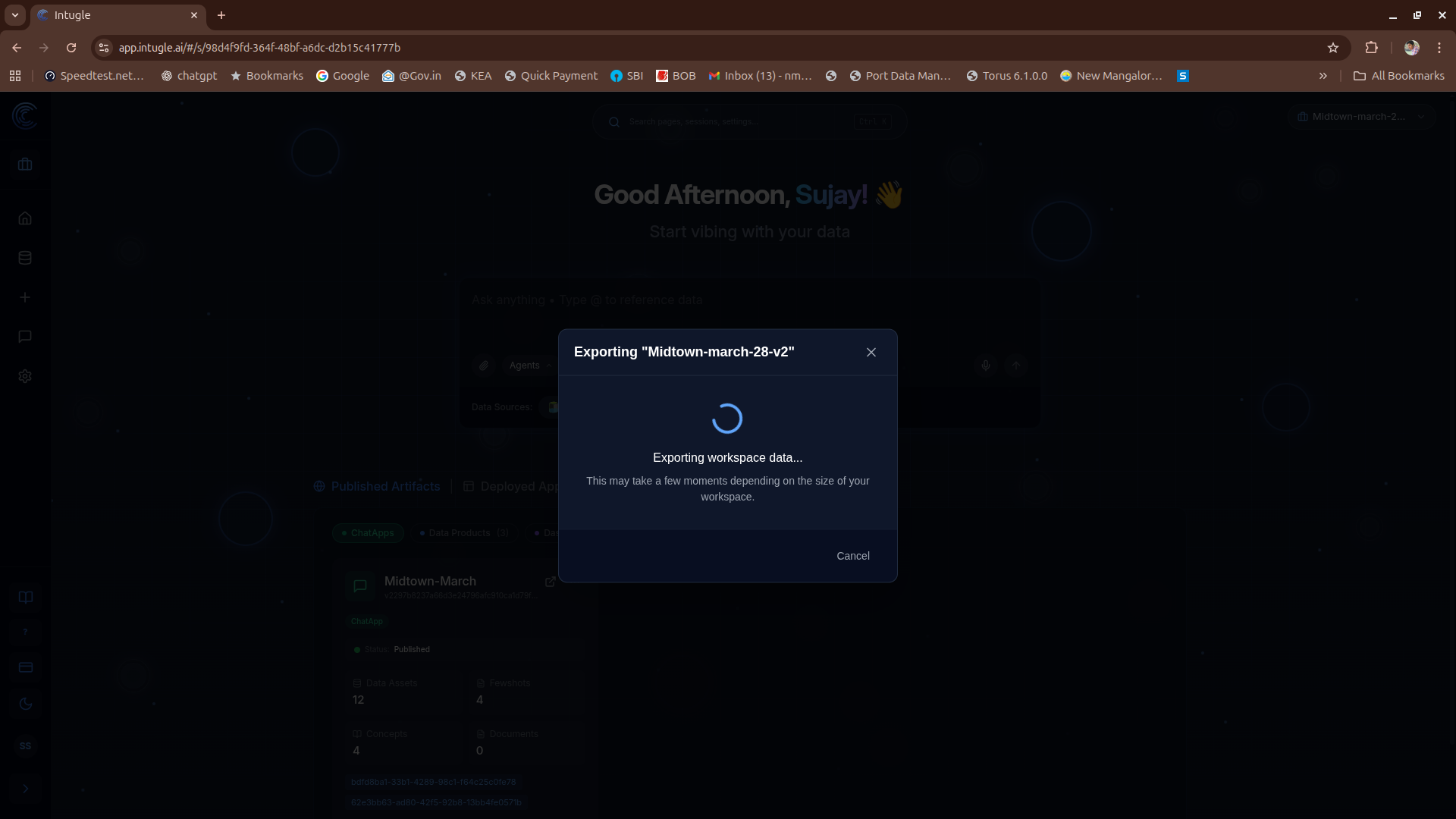 Export Workspace