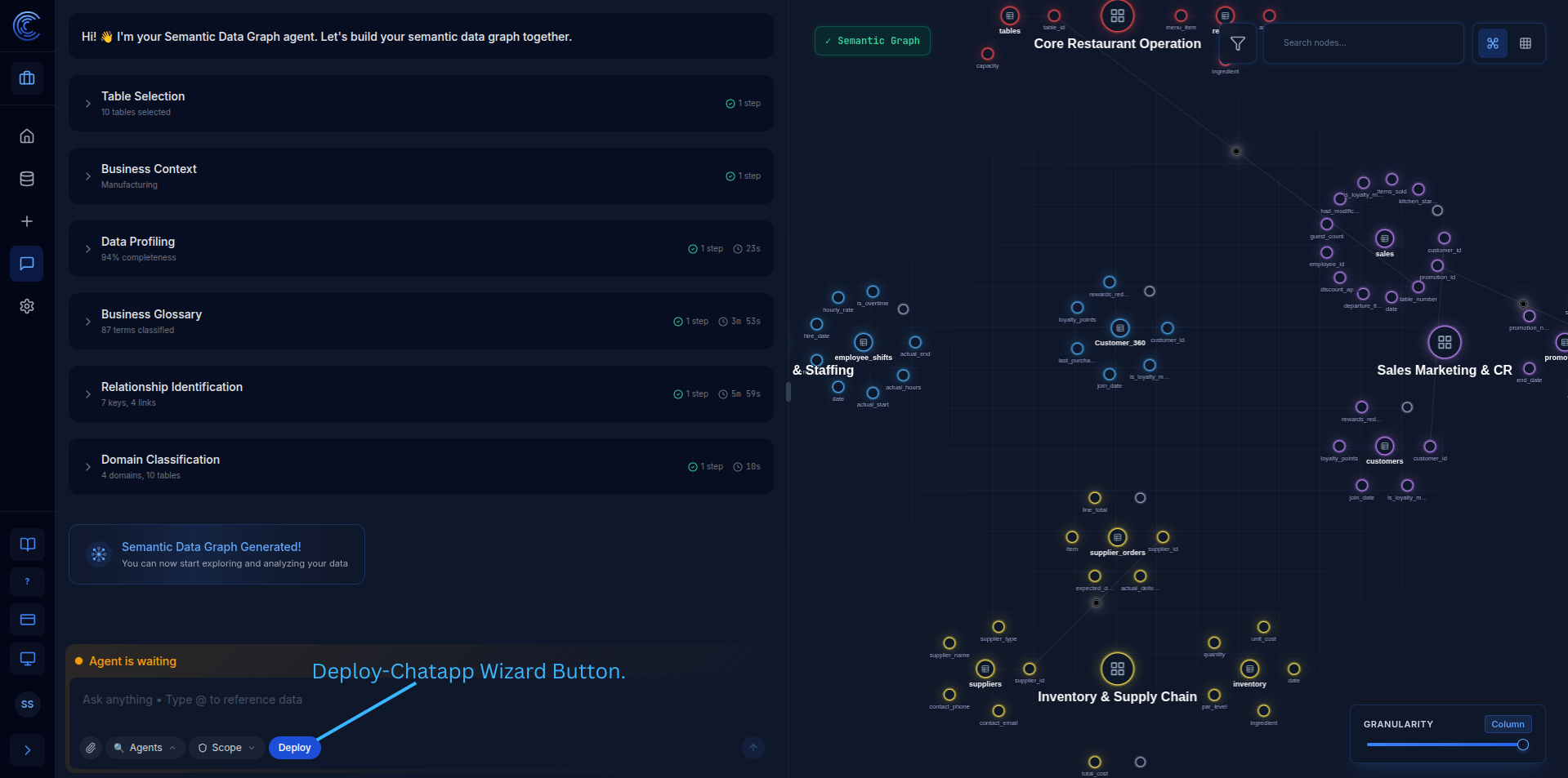 Deploy ChatApp Wizard Button