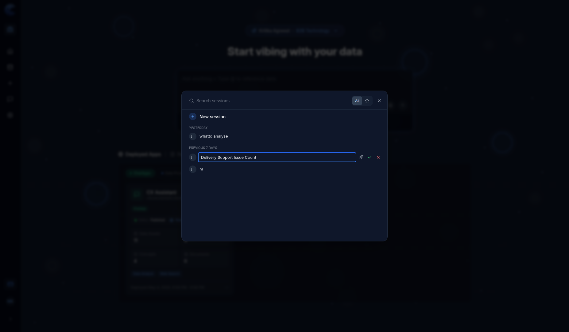 Session rename with AI