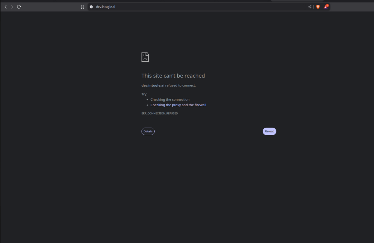 Inaccessible website